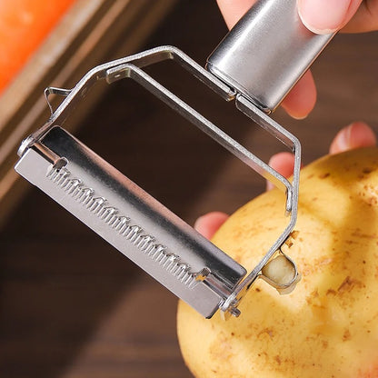 Multifunctional Vegetable and Fruit Peeler -  Stainless Steel.